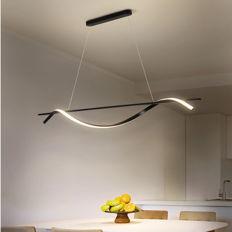 Twisted Strip LED Pendant Light