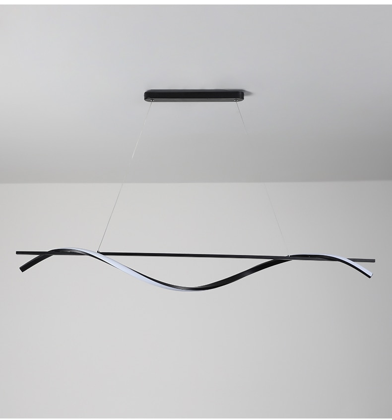 Twisted Strip LED Pendant Light