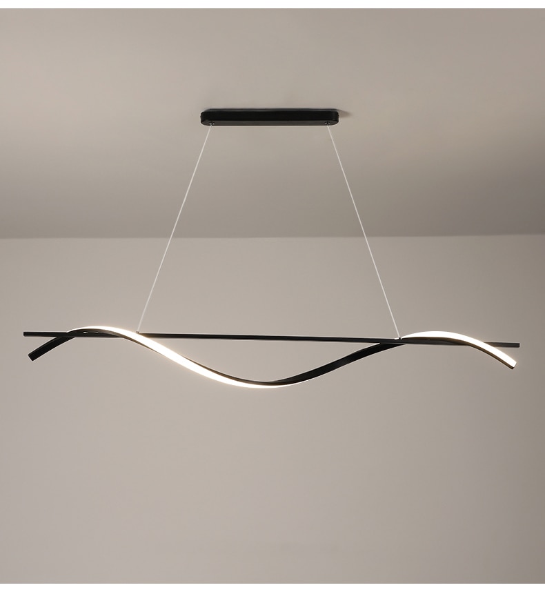 Twisted Strip LED Pendant Light