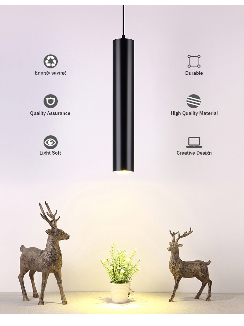 Modern Round Aluminum LED Pendant Light