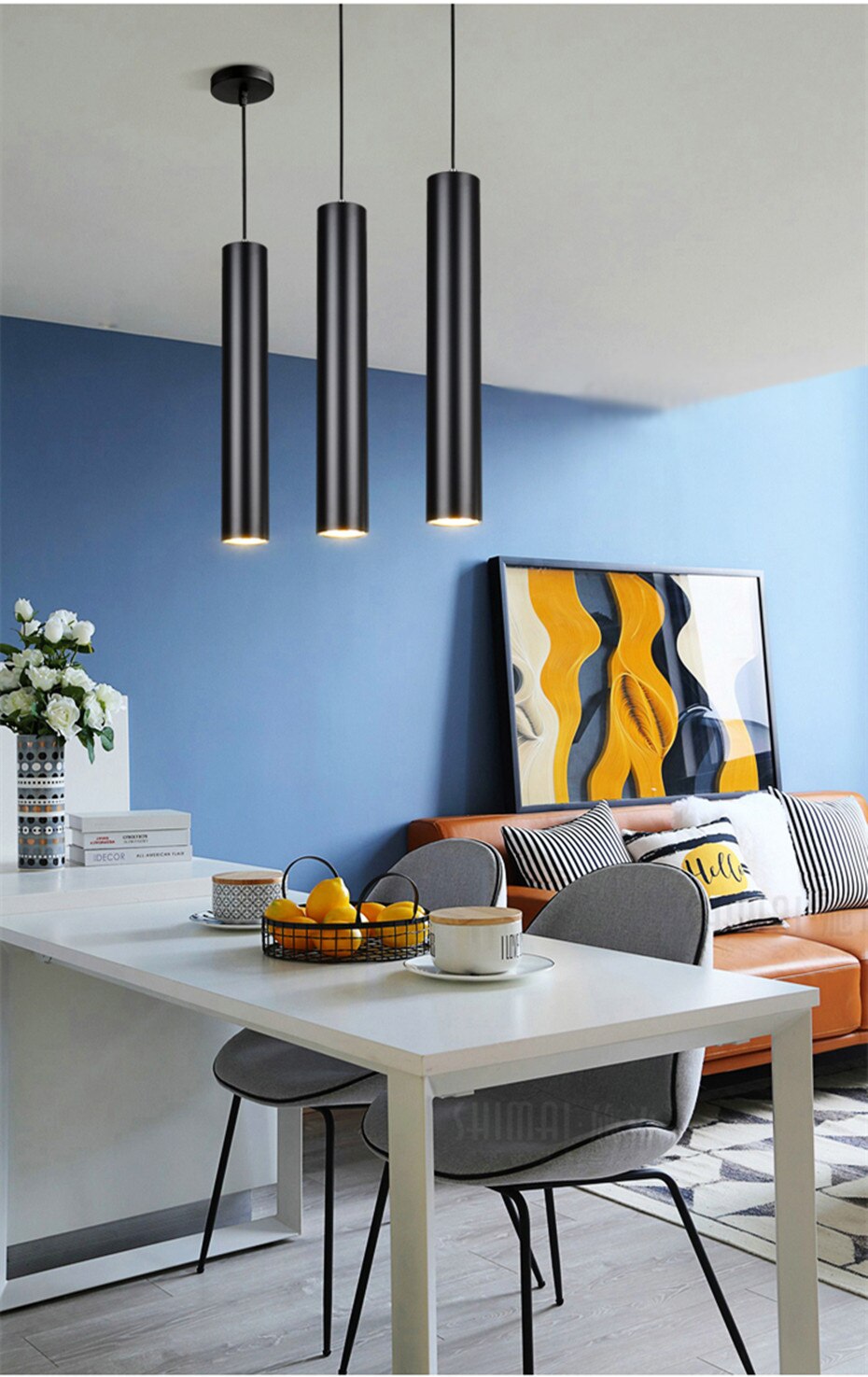 Modern Round Aluminum LED Pendant Light