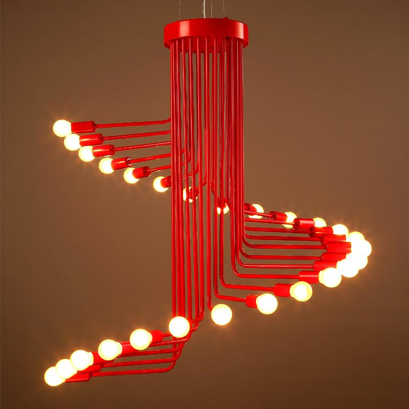LED Stairs Chandelier Lamp