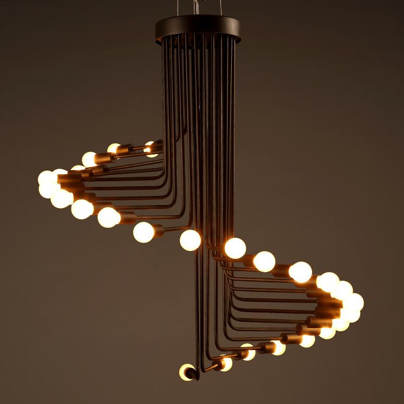 LED Stairs Chandelier Lamp
