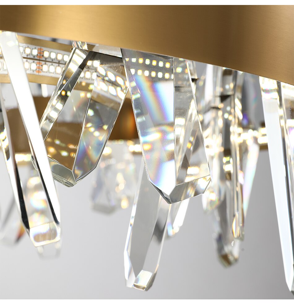 Rectangle Crystal Living Room Chandelier