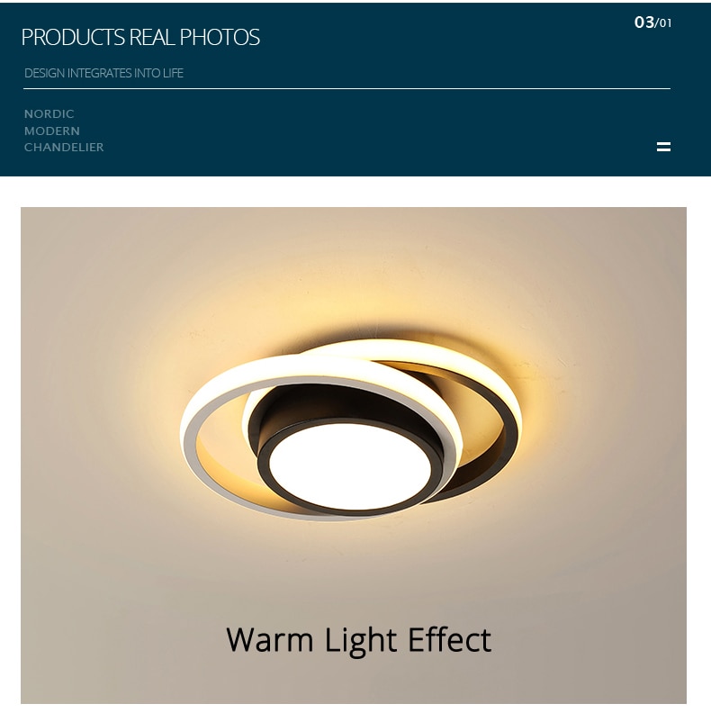 Modern Geometric LED Ceiling Light