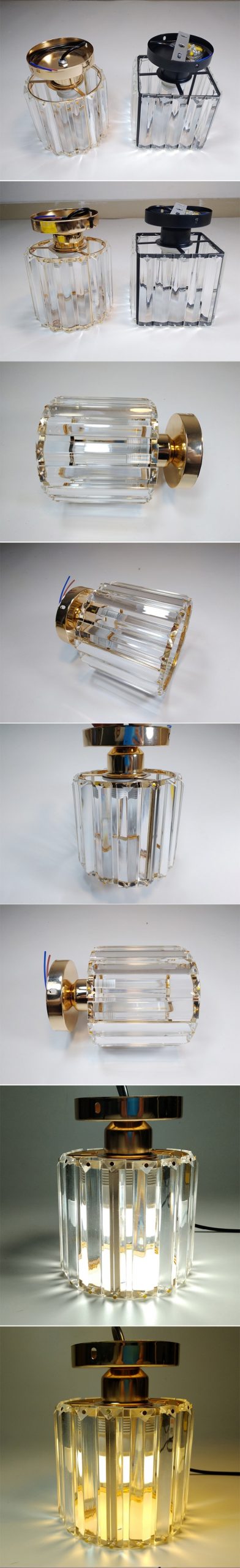 Round and Square Crystal Ceiling Lamp