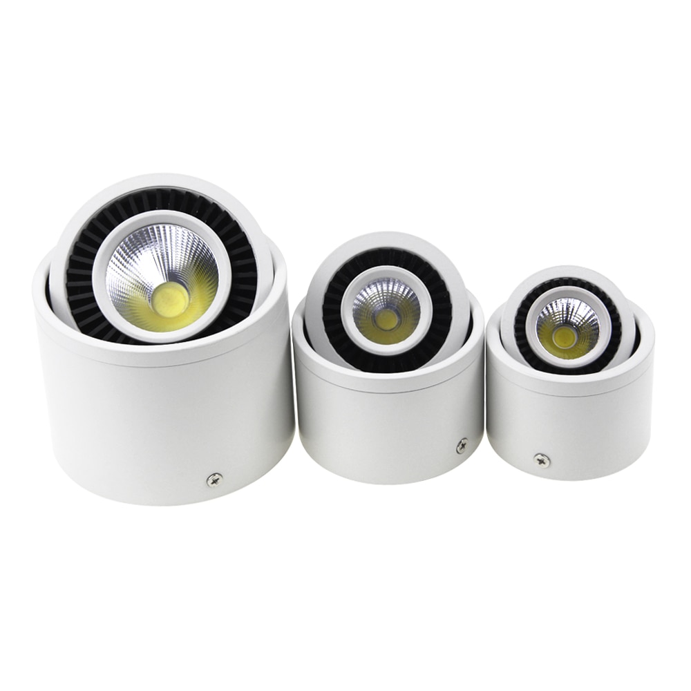 Round Aluminum Spotlight with LED Bulb