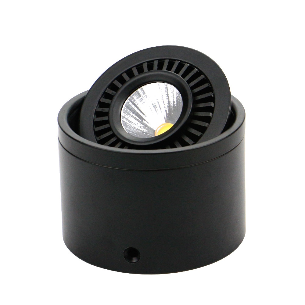Round Aluminum Spotlight with LED Bulb