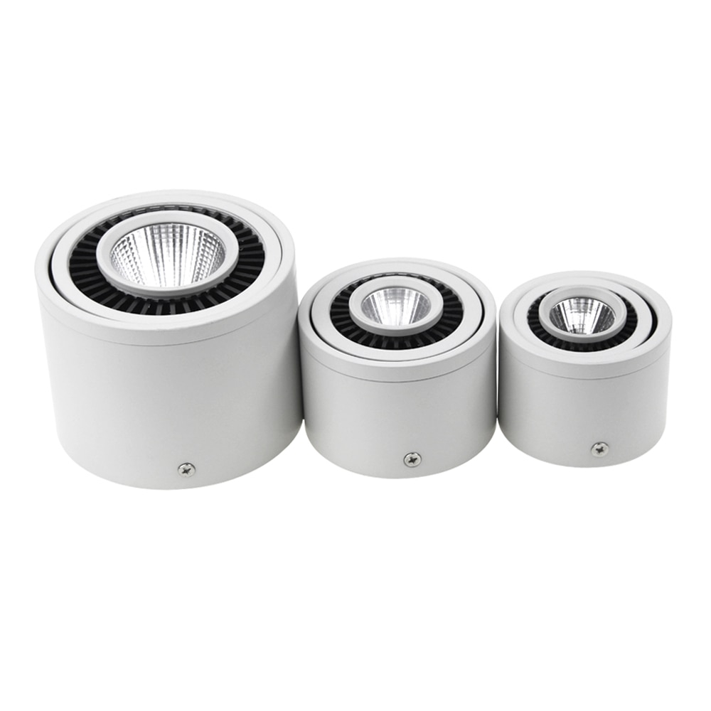 Round Aluminum Spotlight with LED Bulb