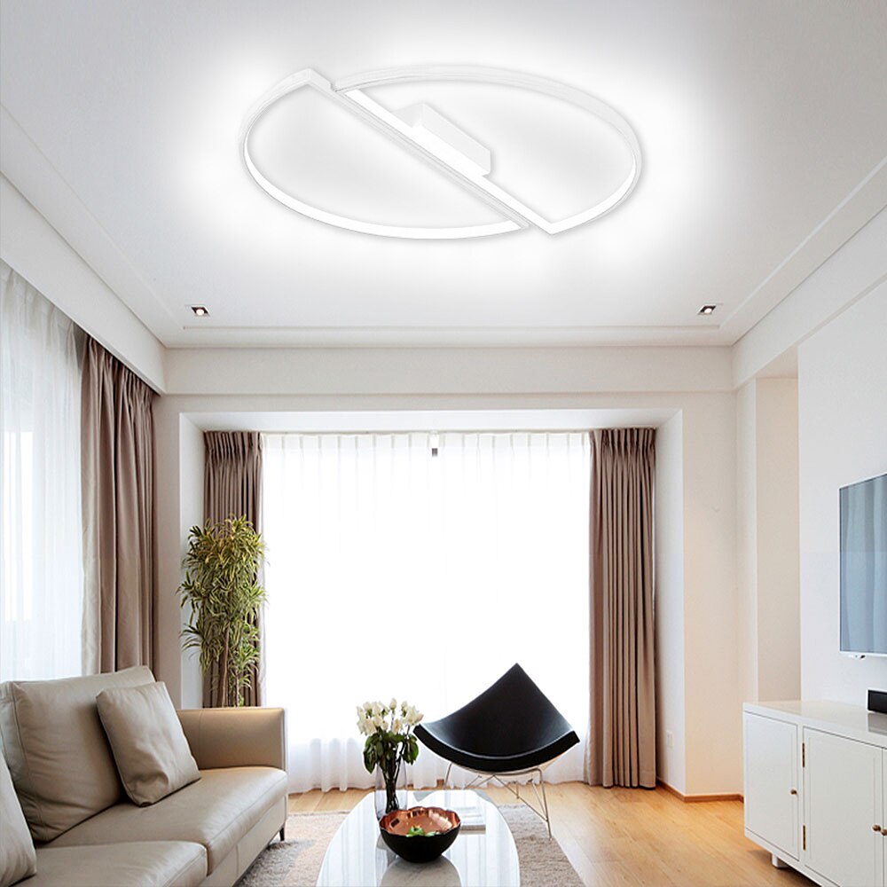 Shifted Circle Shaped LED Ceiling Light