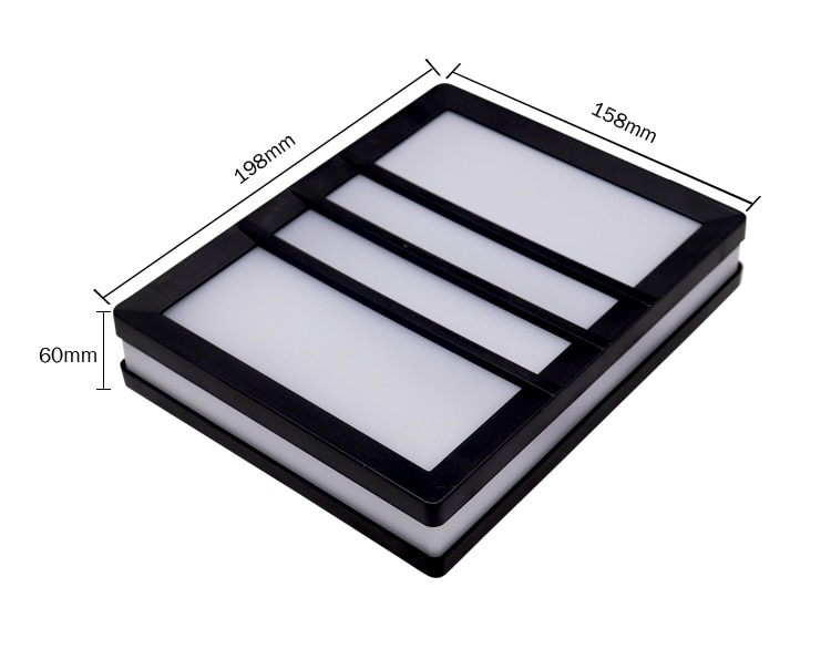 Rectangular Waterproof LED Wall Light