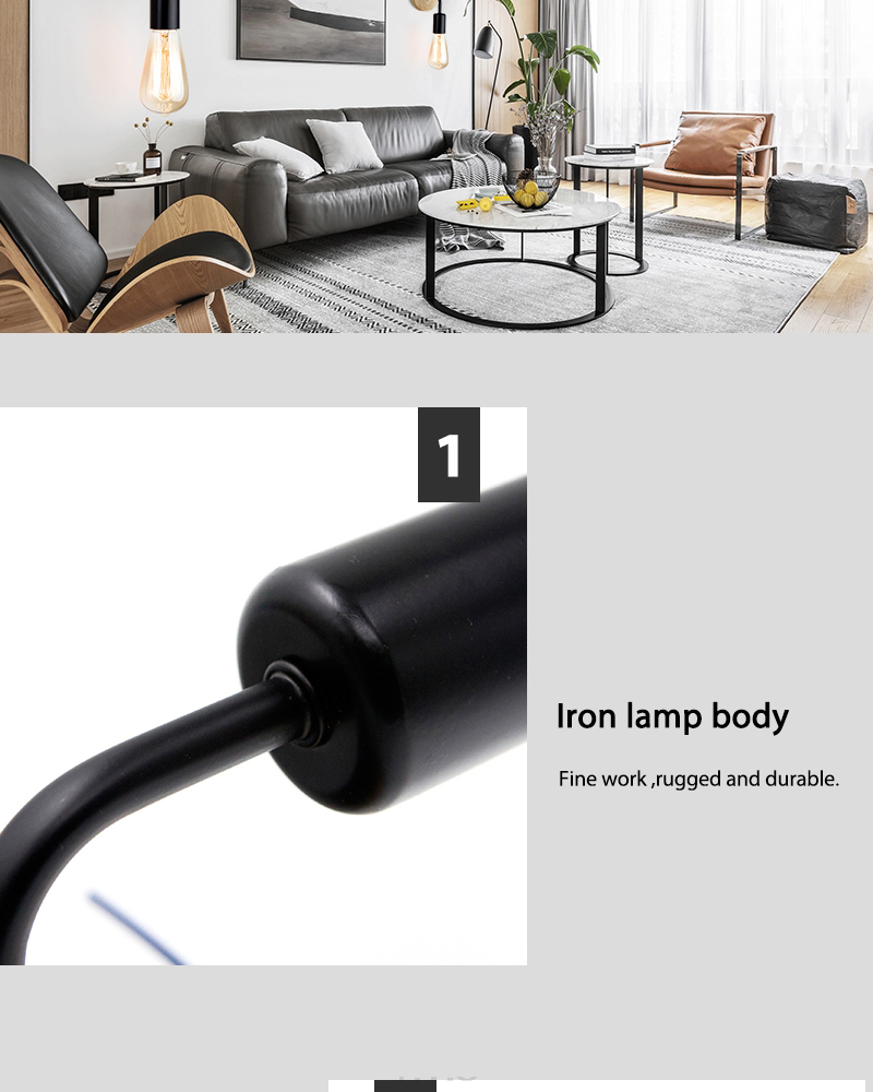 Industrial Style Wood Wall Light