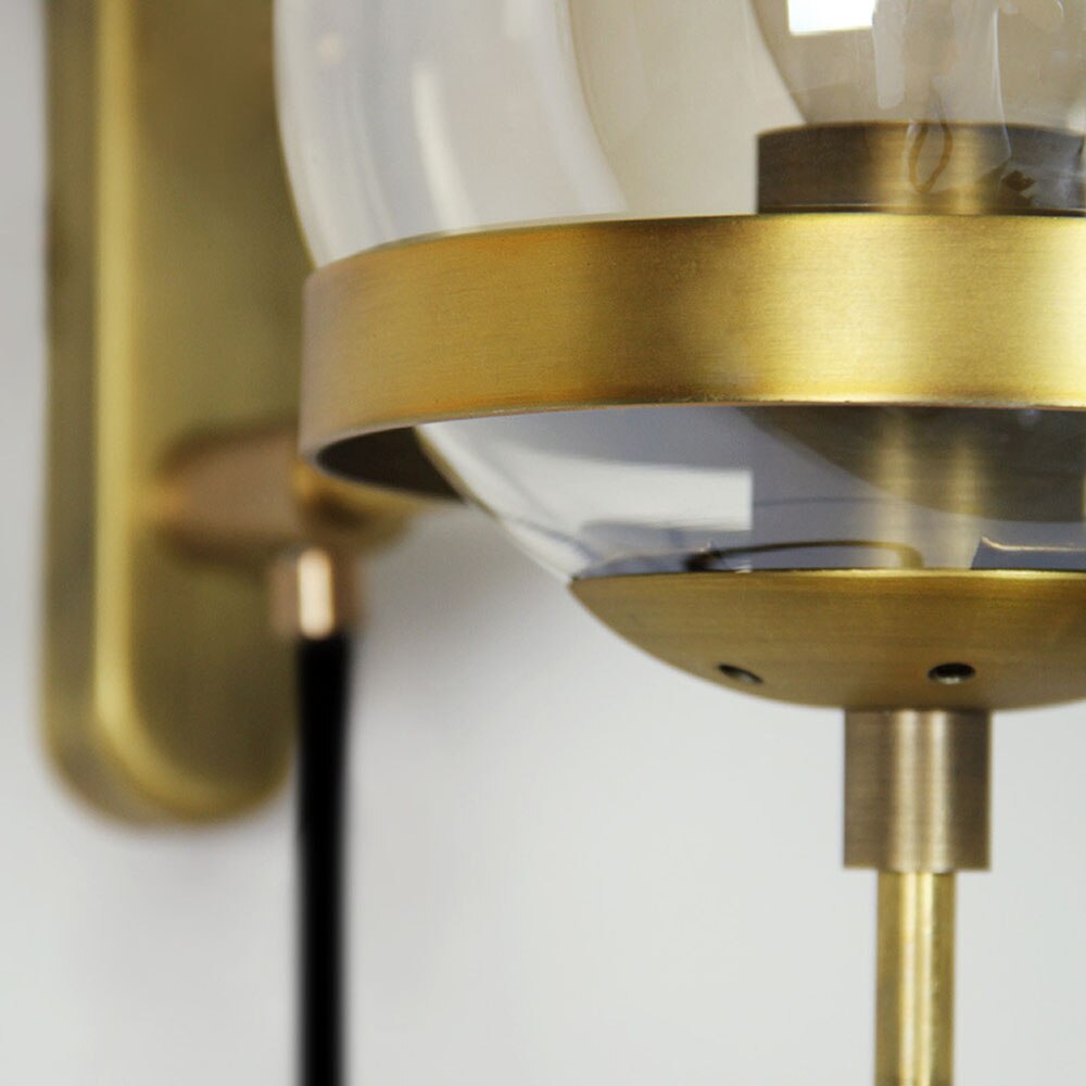 Loft Style Glass Ball Wall Light Loft Style Glass Ball Wall Light