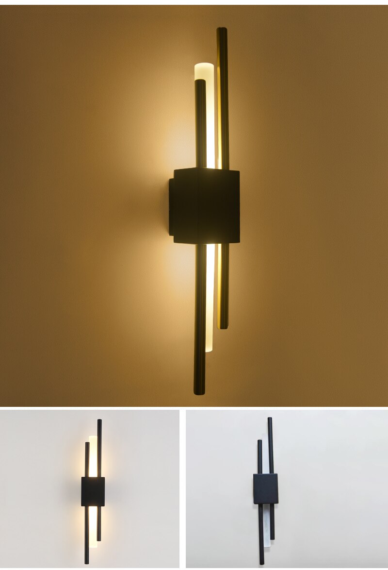 Modern Rod Shaped LED Wall Lamp