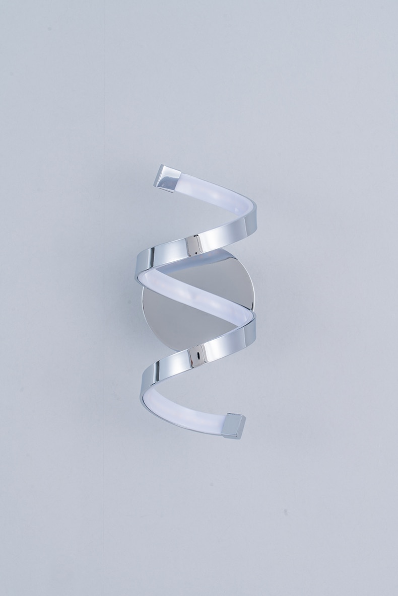 Modern Spiral Shaped LED Wall Lamp
