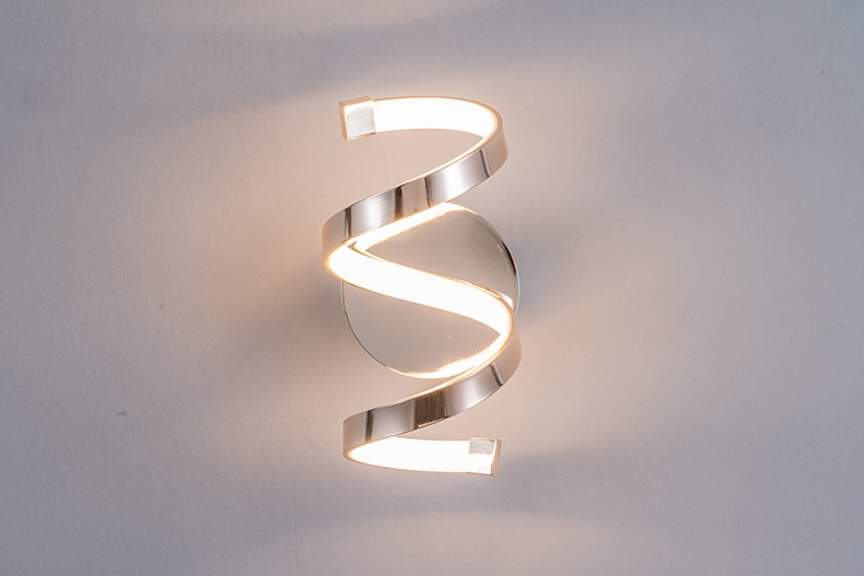 Modern Spiral Shaped LED Wall Lamp