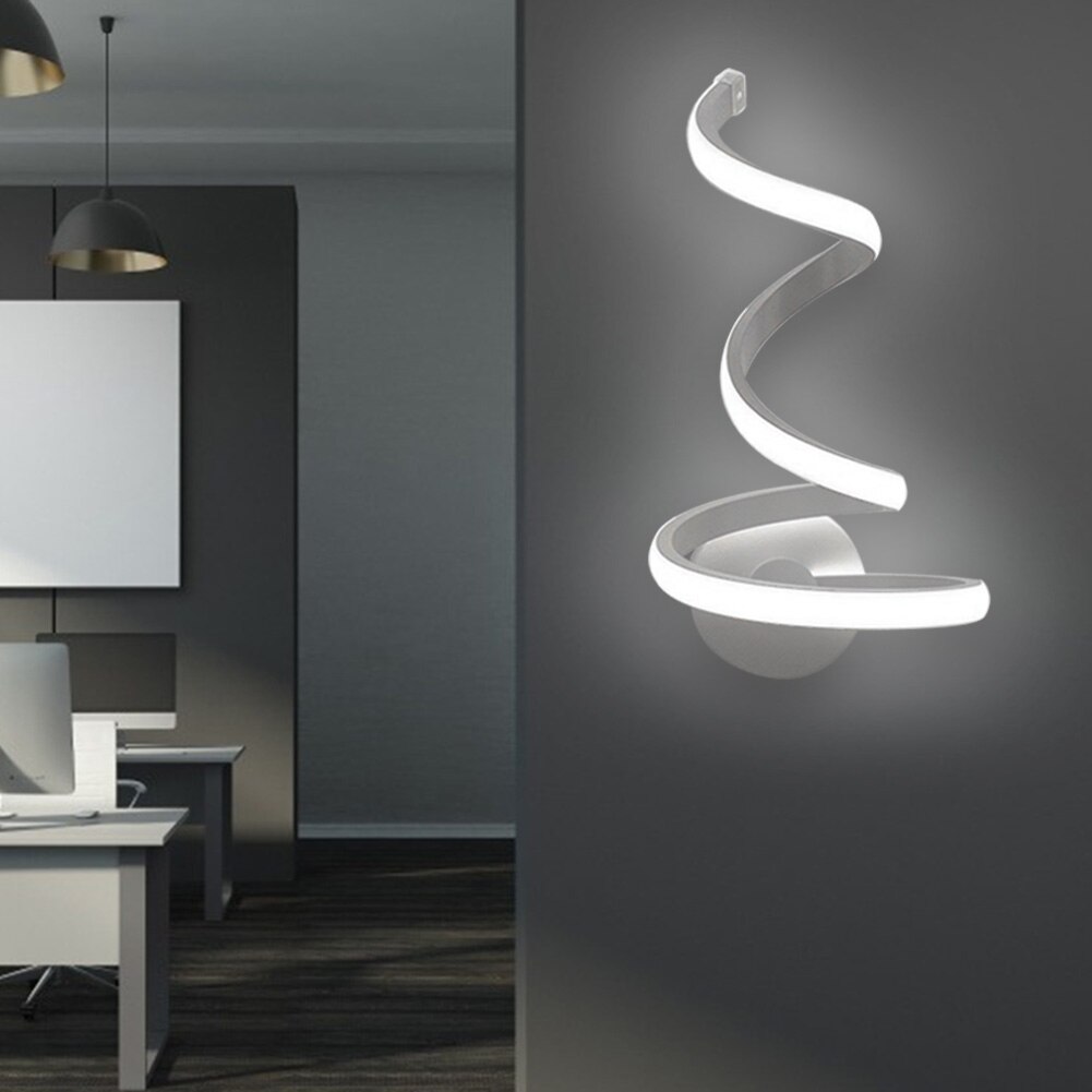 Modern Spiral Shaped LED Wall Lamp