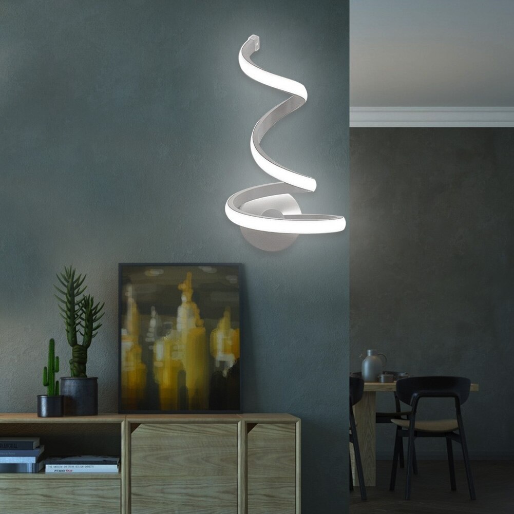 Modern Spiral Shaped LED Wall Lamp