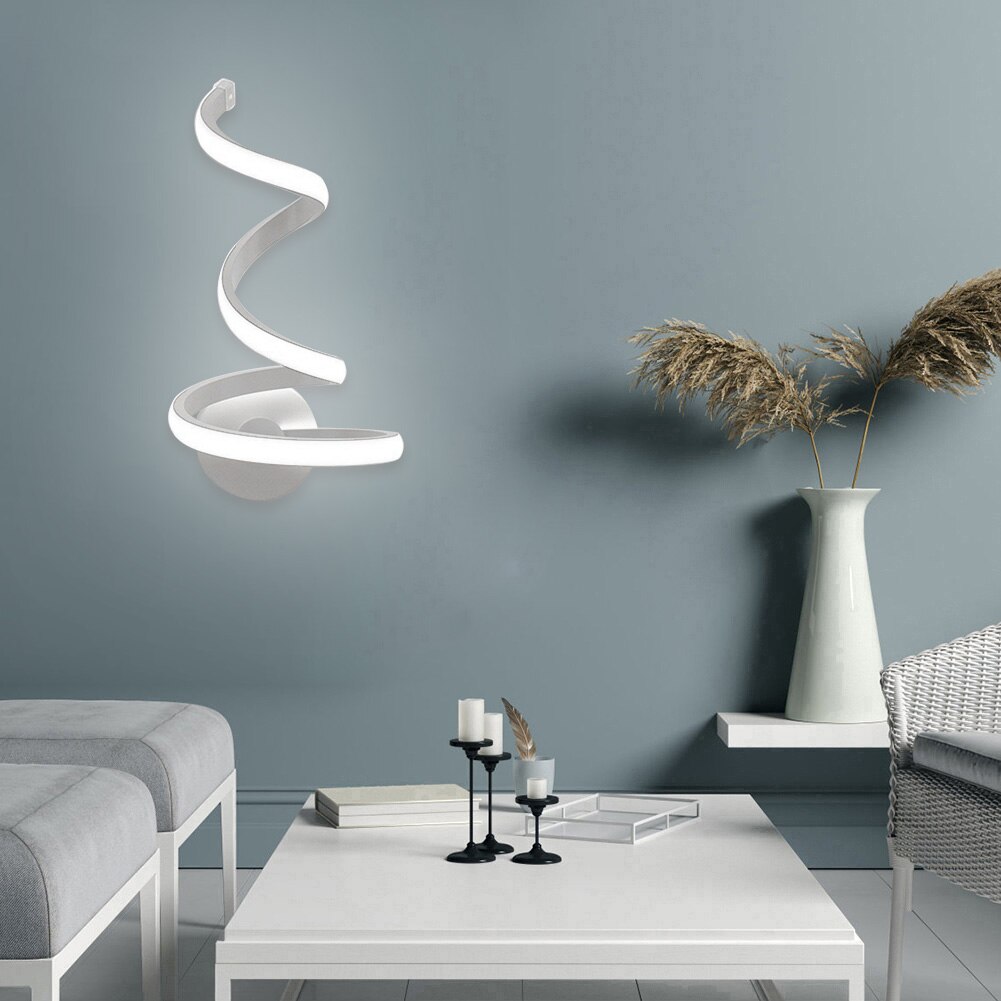 Modern Spiral Shaped LED Wall Lamp
