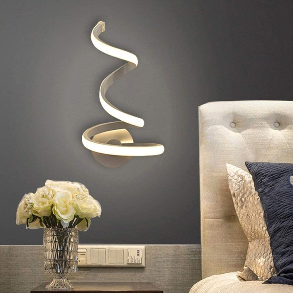 Modern Spiral Shaped LED Wall Lamp