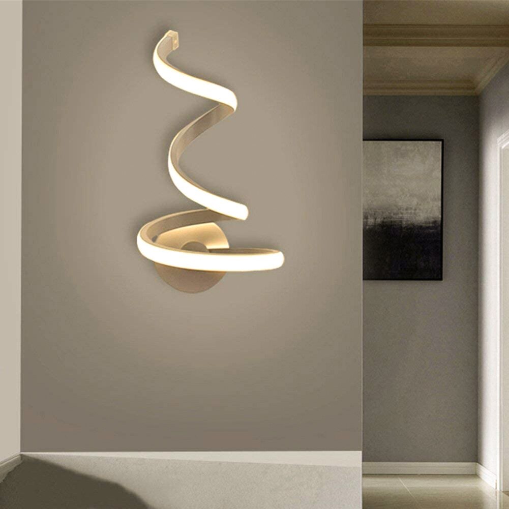 Modern Spiral Shaped LED Wall Lamp