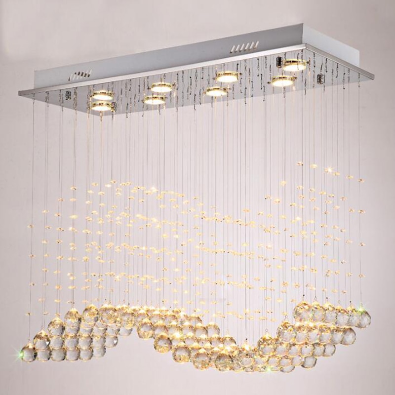 Gold Crystal LED Chandelier