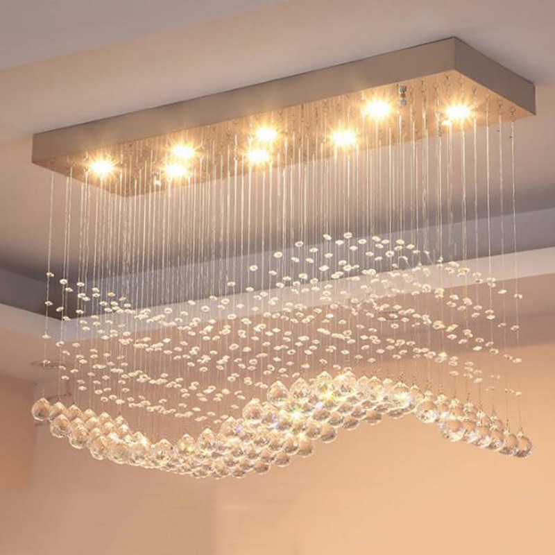 Gold Crystal LED Chandelier