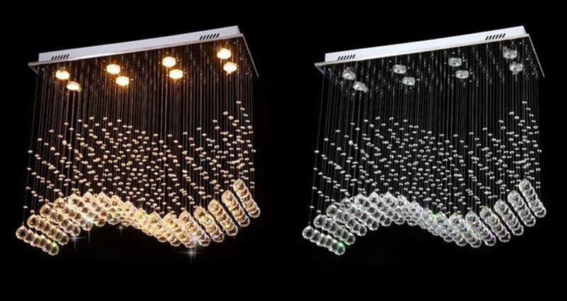 Gold Crystal LED Chandelier