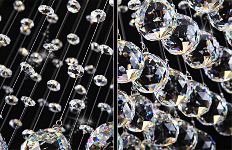 Gold Crystal LED Chandelier