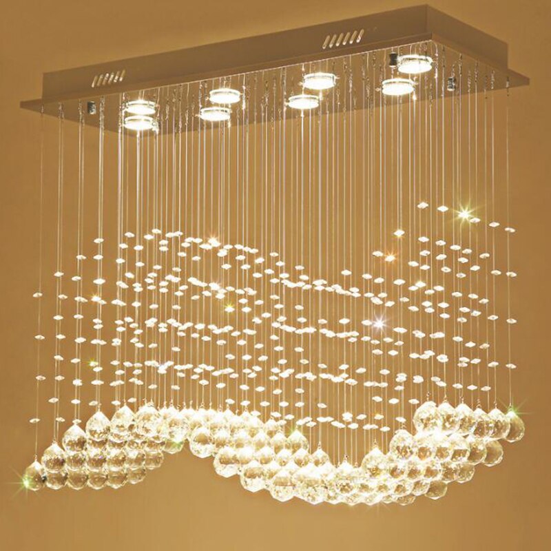 Gold Crystal LED Chandelier